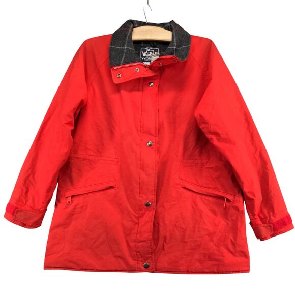 The Woolrich Women's Gore-Tex Full Zip Flannel Lined Jacket Medium Red - Picture 1 of 16